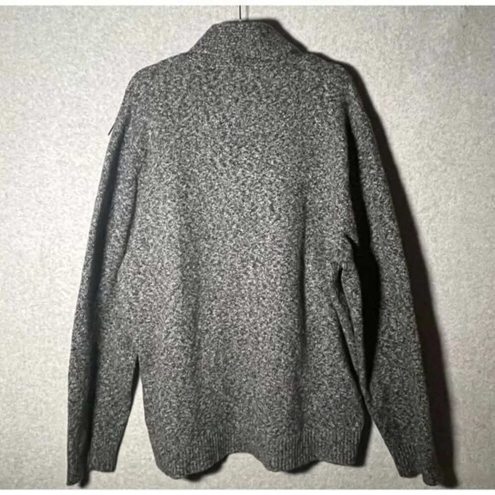 Old Navy Button Collar Pullover Sweater Mens XXL Marled Grunge‎ Grampa Retro